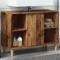 Gossi dulap pentru baie, lemn vechi, 80x33x60 cm, lemn prelucrat