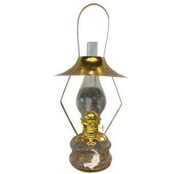 Lampa cu gaz lampant Vivatechnix Hat TR-1006, sticla si oglinda palarie metal foto
