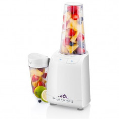 Blender de masa Eta Blendic Team II, 1200 W, 0.7 l, 21000 rpm, 2 recipiente, zdrobire gheata, cutite inox, functie Pulse