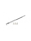 Antena Auto Exterior Universala Cromata 16.5CM Cu 3 Adaptoare (4-5-6MM)