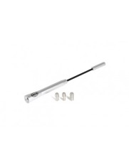 Antena Auto Exterior Universala Cromata 16.5CM Cu 3 Adaptoare (4-5-6MM)