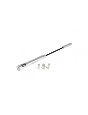 Antena Auto Exterior Universala Cromata 16.5CM Cu 3 Adaptoare (4-5-6MM) foto