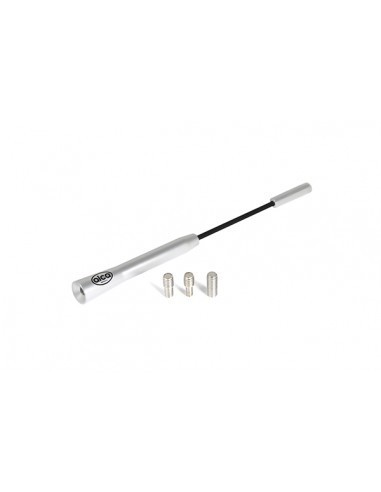 Antena Auto Exterior Universala Cromata 16.5CM Cu 3 Adaptoare (4-5-6MM)