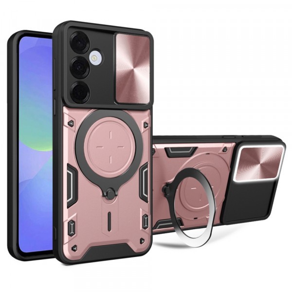 Husa pentru Samsung Galaxy A36 A366, Techsuit, CamGuard Pro, Roz Aurie