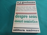 DESPRE SENS ESEURI SEMIOTICE * A.J. GREMIAS / 1975 * 28