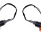 Set semnalizari LED, forma ovala, lumina portocalie, carbon Cod Produs: MX_NEW AM1327