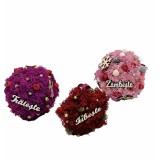Set 3 globuri cu licheni stabilizati si mesaje (Multicolor)