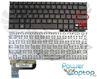 Tastatura Asus ZenBook UX21A layout US fara rama enter mic foto