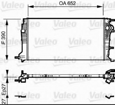 Radiator, racire motor RENAULT MEGANE III Hatchback (BZ0) (2008 - 2016) VALEO 735182 foto