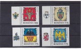 ROMANIA 2008 - INSEMNE HERALDICE ROMANESTI - TABS 1 - LP 1816 - MNH., Istorie, Nestampilat