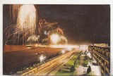 Bnk cp Noaptea la Mangalia Sud - Vedere - uzata, Circulata, Printata
