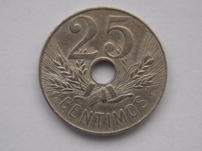 25 CENTIMOS 1927 SPANIA
