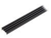 Profil Aluminiu Negru 1m pentru Module LED