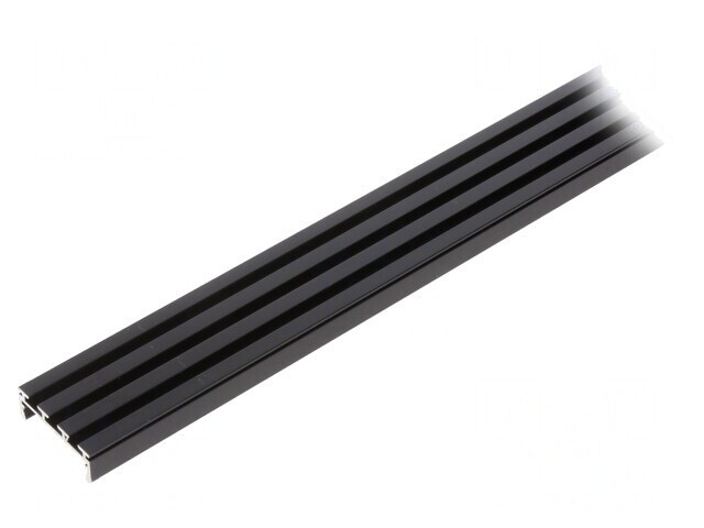 Profil Aluminiu Negru 1m pentru Module LED