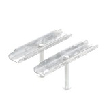 Bareta rigola exterioara Mufle Skip, otel zincat, 125 x 22 mm, 2 buc/set
