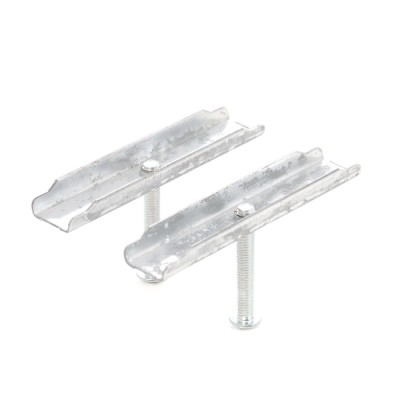 Bareta rigola exterioara Mufle Skip, otel zincat, 125 x 22 mm, 2 buc/set foto