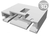 Soclu cablu-placă tată 2,54mm 6 PIN aurit, TE Connectivity