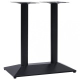 Picior Masa Bistro VidaXL, Fonta, Negru, 70x40x72cm, Baza Industriala, Suport Stabil, Montaj Rapid