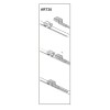 Stergator parbriz sofer FIAT DOBLO Box (263) 02/2010➝ COD:ART38 24&quot; Automotive TrustedCars, Oem