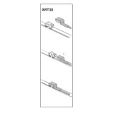 Stergator parbriz pasager FIAT DOBLO Cargo Platform/Chassis (263) 02/2010➝ COD:ART38 16&quot; Automotive TrustedCars, Oem