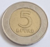 Lituania, 5 Litai 1999