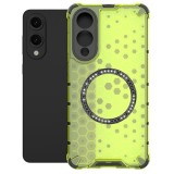 Husa compatibil cu Samsung Galaxy S25 Edge cu protectie spate si margini anti-soc; Verde &ndash; Model Fagure
