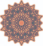 Cumpara ieftin Sticker decorativ, Mandala, Multicolor, 60 cm, 7286ST-3, Oem