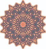 Cumpara ieftin Sticker decorativ, Mandala, Multicolor, 60 cm, 7286ST-3, Oem