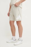 adidas pantaloni scurti Essentials barbati, culoarea bej, JE8959