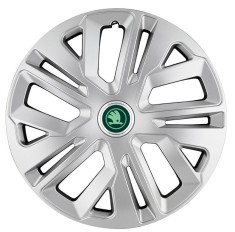 Set 4 capace roti 16`` Raven Gri , pentru Skoda Verde foto
