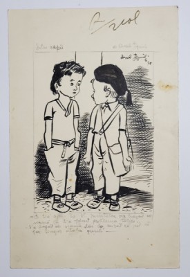 AUREL JIQUIDI (1896-1962) - INTRE COPII foto