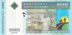 Madagascar 10 000 Ariary 2009 UNC foto