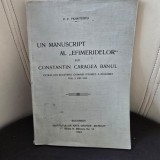 Un manuscript al Efemeridelor lui Constantin Caragea Banul - P.P. Panaitescu