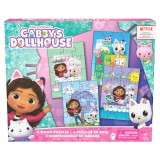 GABBYS DOLLHOUSE SET 4 PUZZLE DIN LEMN SuperHeroes ToysZone, Spin Master