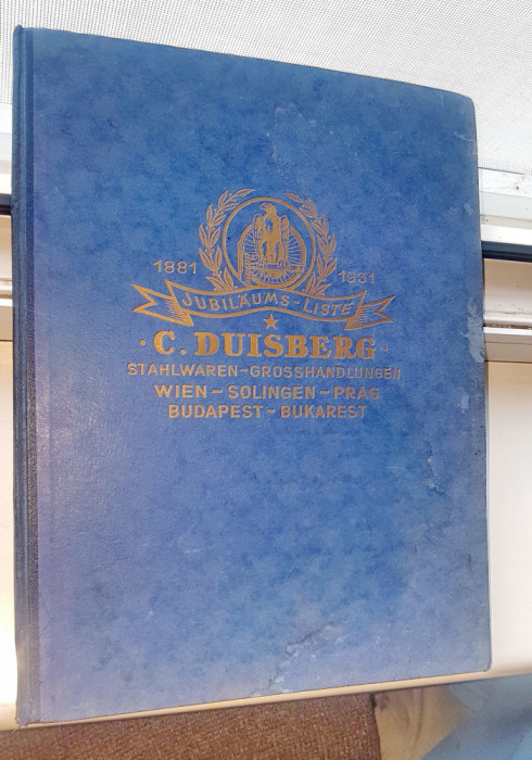 D143-I-DUISBERG RARITATE Catalog Aparate si Obiecte casnice 1881-1931 Jubiliar.