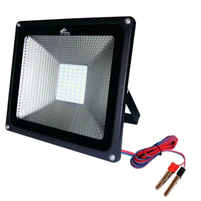 Proiector LED cu clesti, 60LED SMD, 30W, 12V, IP66, camping foto
