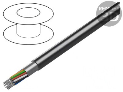 Cablu RS232 ecranat 15x24AWG PVC foto