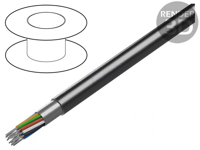Cablu RS232 ecranat 15x24AWG PVC