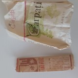 Lot retro comunism: Pachet gol țigări Carpați (R&acirc;mnicu Sărat) + Loz &icirc;n plic anii '80 (seria B179)