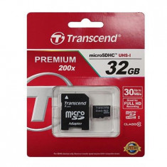 MICRO SD CARD 32GB CLS10 ADAPTOR TRANSCEND foto