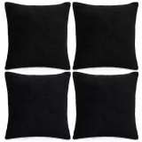 Huse De Perne Decorative 4 Buc Velur 40x40 cm Negru 132933, General