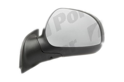 Oglinda exterioara Citroen C3 (Fc), 07.2005-12.2010, partea Stanga, culoare sticla crom, sticla convexa, carcasa grunduita, cu incalzire, ajustare el foto
