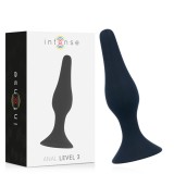 Intense Anal Toys-Anal Level 3 12.5CM Negru-Silicon