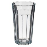 Pahar de apa din sticla, 350 ml, cu dungi verticale, transparent, CMCLASS