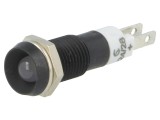 Lampă LED concavă albă 24-28VDC &Oslash;8,2mm IP67 metal