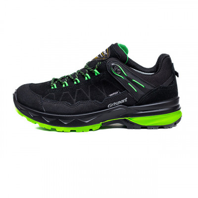 Pantofi Grisport Caresite Negru - Black/Volt Green foto