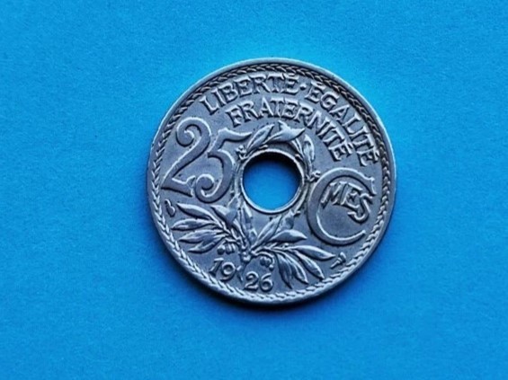25 Centimes 1926 Franta-stare buna-