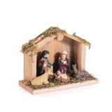Decoratiune religioasa Nasterea Domnului polirasina multicolora 12x5x9 cm