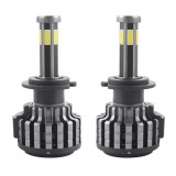 Set 2 LED-uri Auto Techstar&reg; F6, H7, 45w, 5000 Lumeni, 6500K, AUTO, 12-24 Volti, COB, Canbus