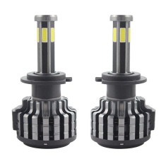 Set 2 LED-uri Auto Techstar&reg; F6, H7, 45w, 5000 Lumeni, 6500K, AUTO, 12-24 Volti, COB, Canbus